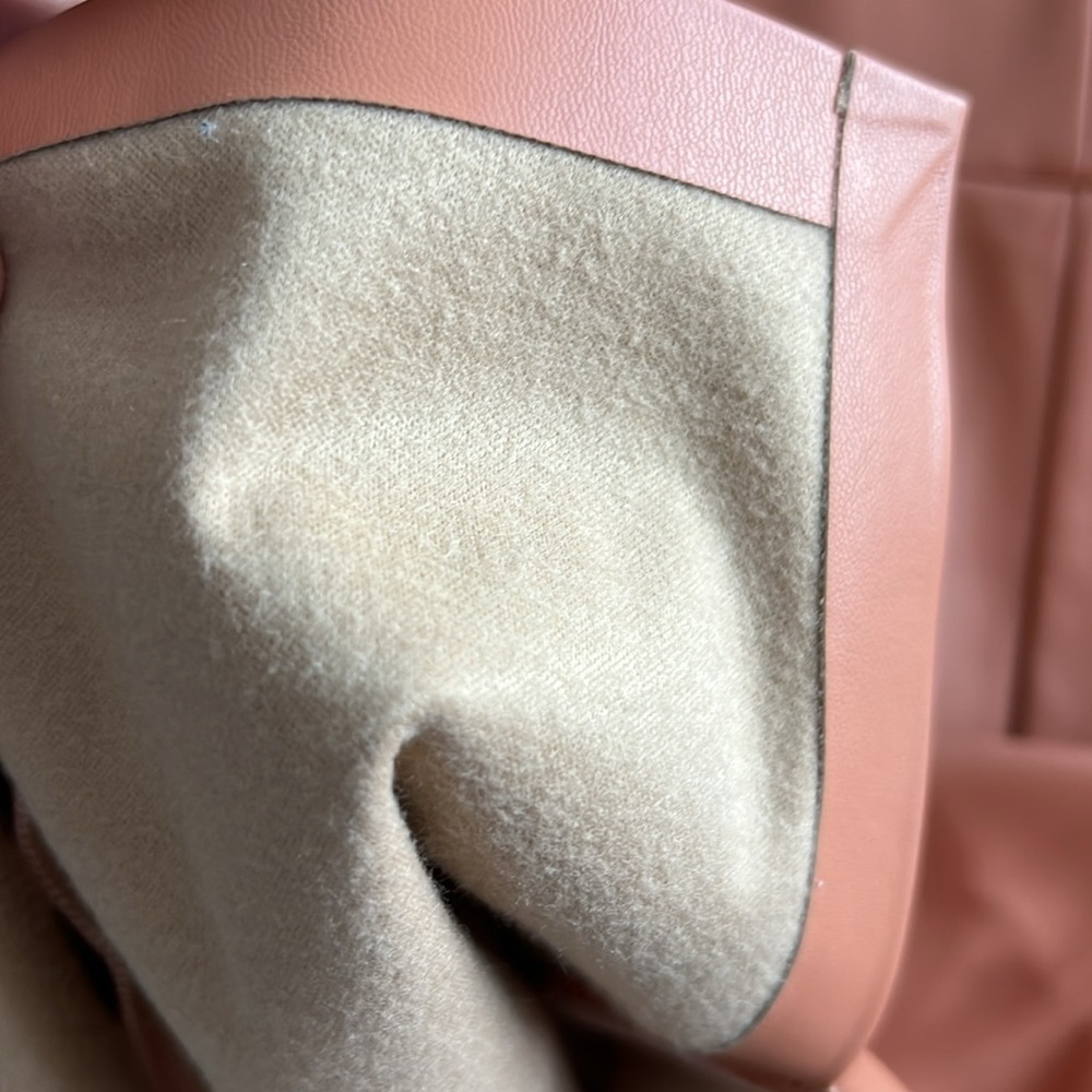 NWT N:Philanthropy Nuevo Vegan Leather Mini Dress in Camel in Size Medium 🌹 - Picture 12 of 12